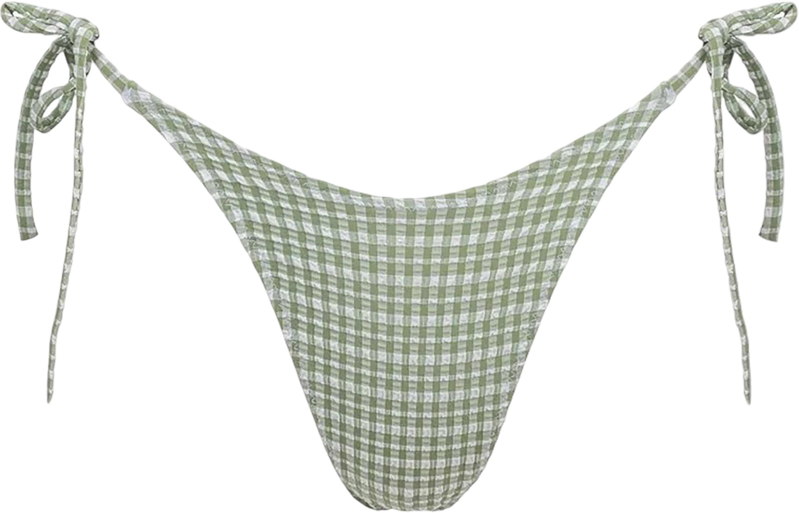 Product image for Lola Check Tie Side High-Cut Bikini Bottom - Women's