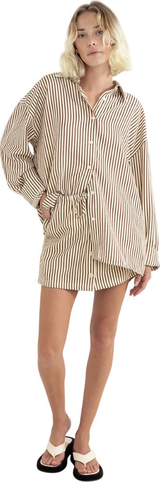 Product image for Cove Stripe Oversized Long Sleeve Shirt - Women's