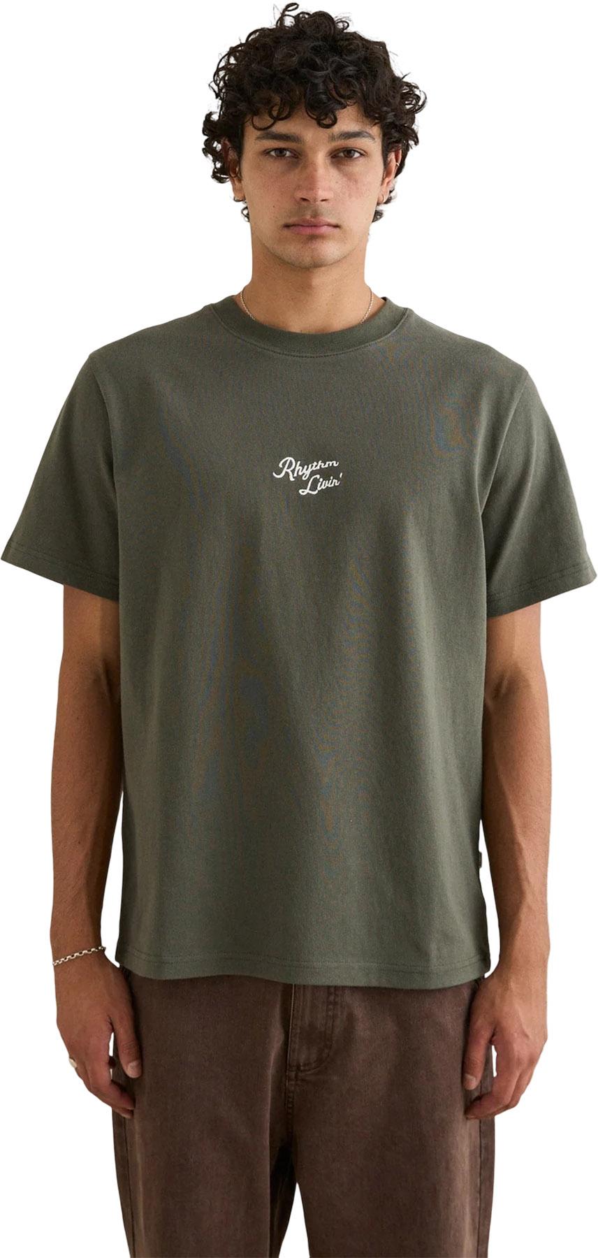 Product gallery image number 4 for product Hallmark Heavy Vintage Embroidered Short Sleeve T-Shirt - Men's