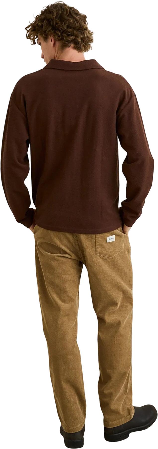 Numéro de l'image de la galerie de produits 2 pour le produit Polo rétro en tissu bouclé à manches longues - Homme