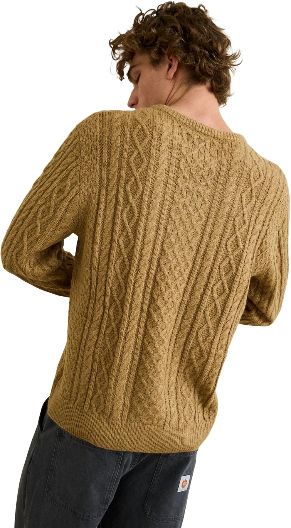 Product gallery image number 3 for product Mohair Fishermans Cable Knit Sweater - Men's