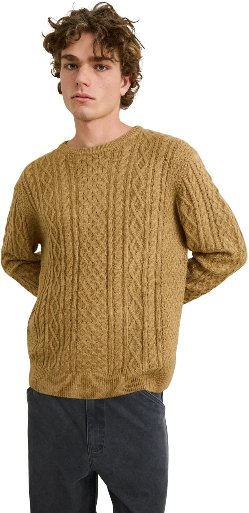 Product gallery image number 7 for product Mohair Fishermans Cable Knit Sweater - Men's