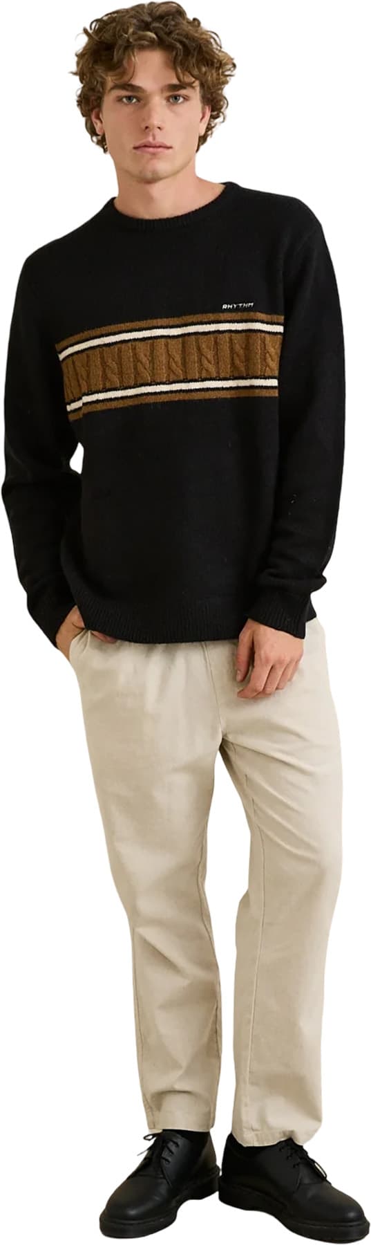 Product gallery image number 5 for product Mohair Stripe Knit Sweater - Men's