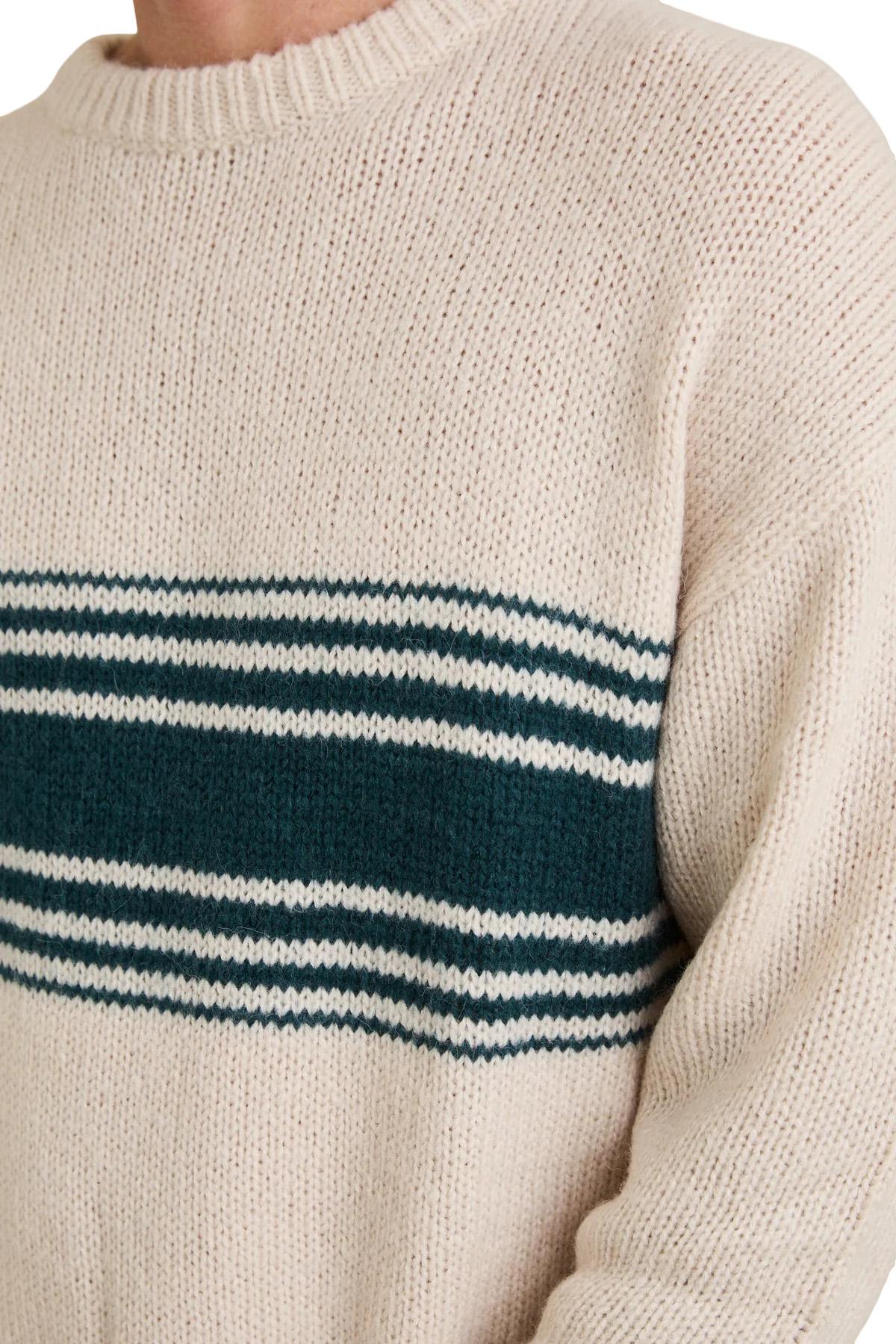 Product gallery image number 4 for product Strata Knit Crew Neck Sweater - Men's