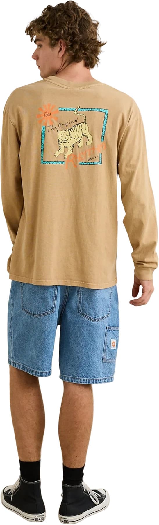 Product gallery image number 5 for product Tiger Vintage Long Sleeve T-Shirt - Men's