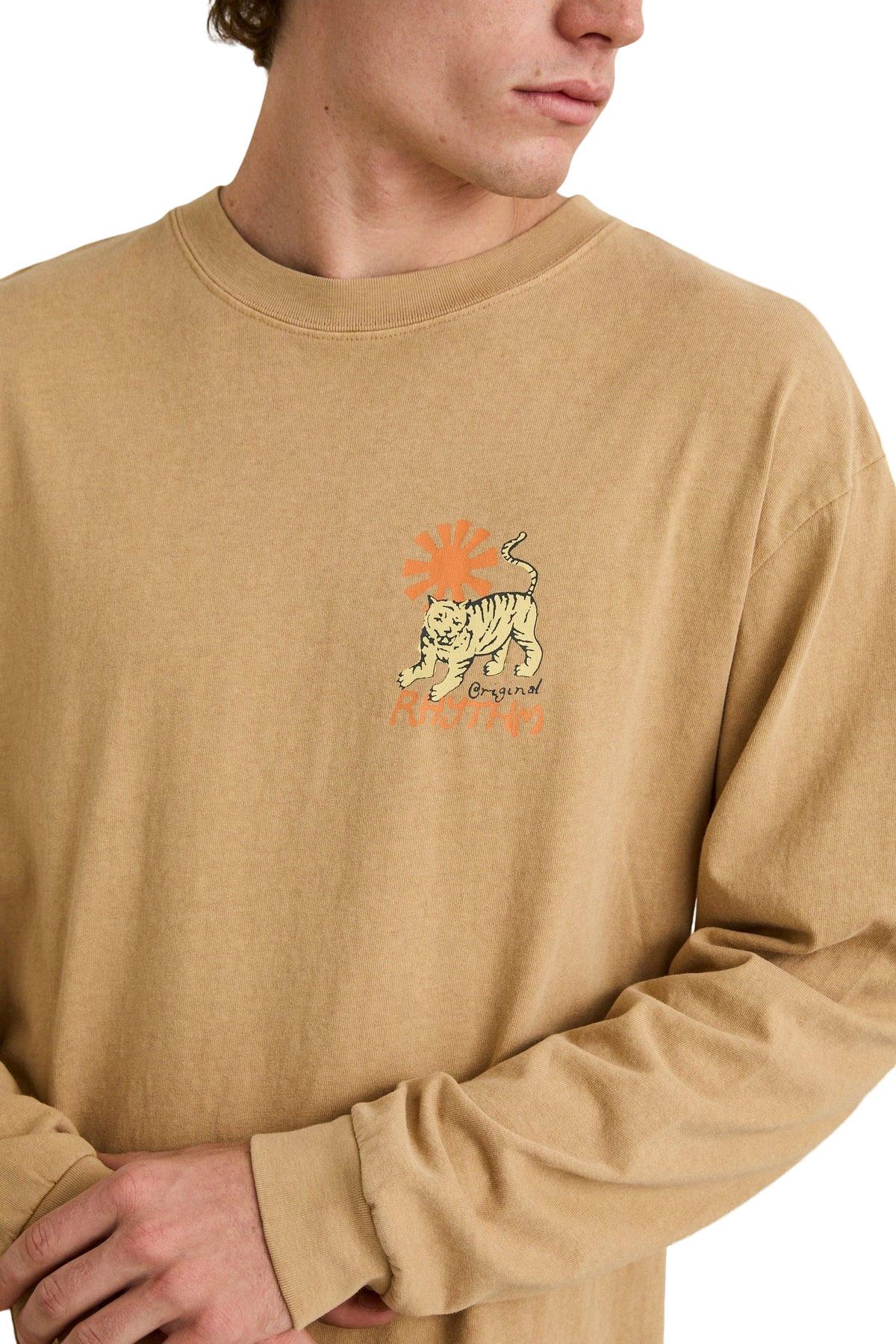 Product gallery image number 3 for product Tiger Vintage Long Sleeve T-Shirt - Men's
