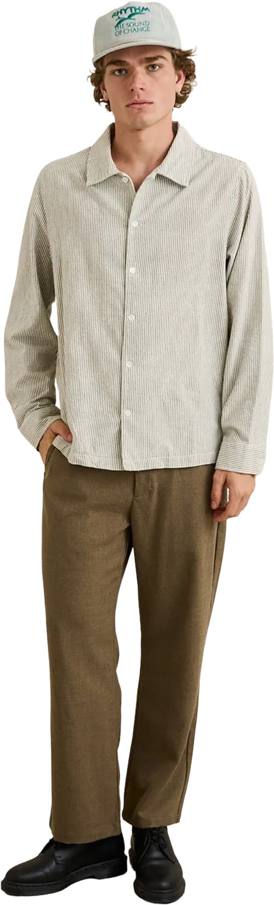 Numéro de l'image de la galerie de produits 5 pour le produit Chemise à manches longues à rayures Bank - Homme