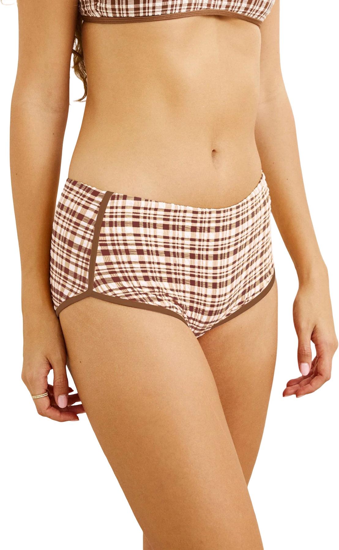 Product gallery image number 4 for product London Check Boyleg Bikini Bottom - Women's