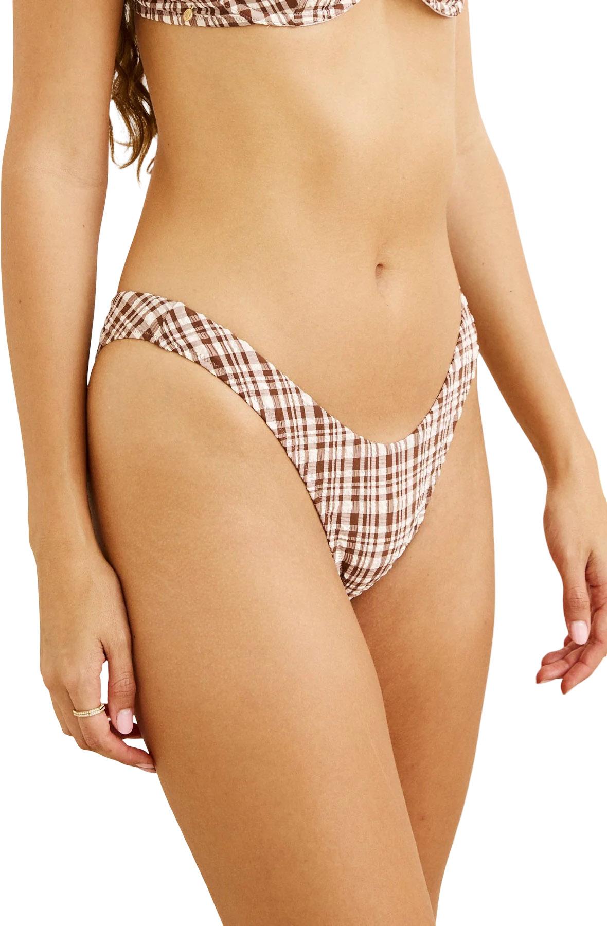 Product gallery image number 3 for product London Check Hi Cut Bikini Bottom - Women's