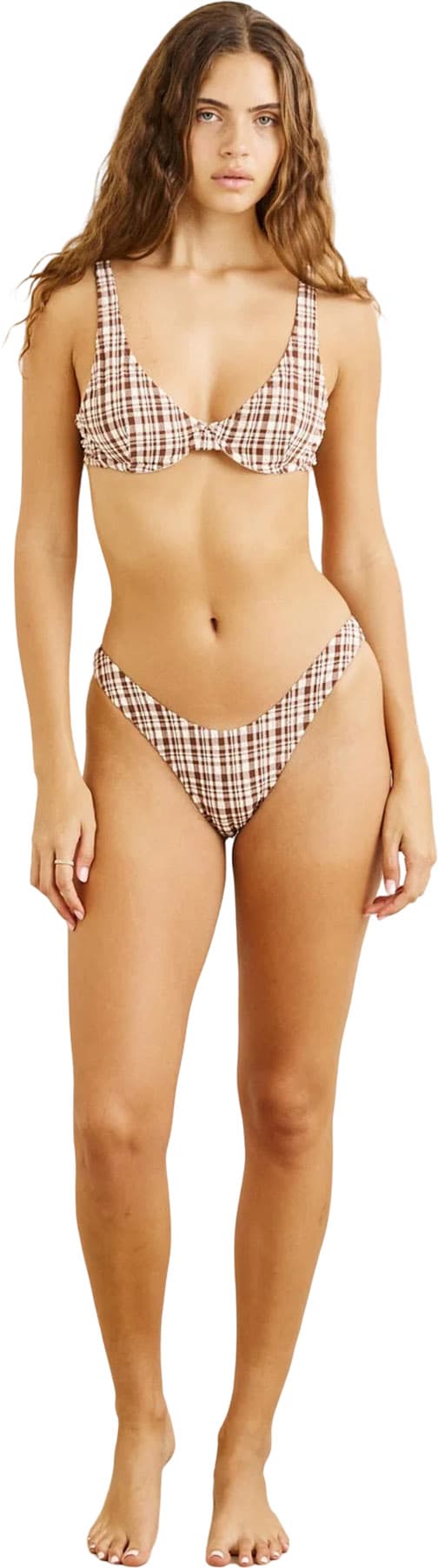 Product gallery image number 4 for product London Check Hi Cut Bikini Bottom - Women's