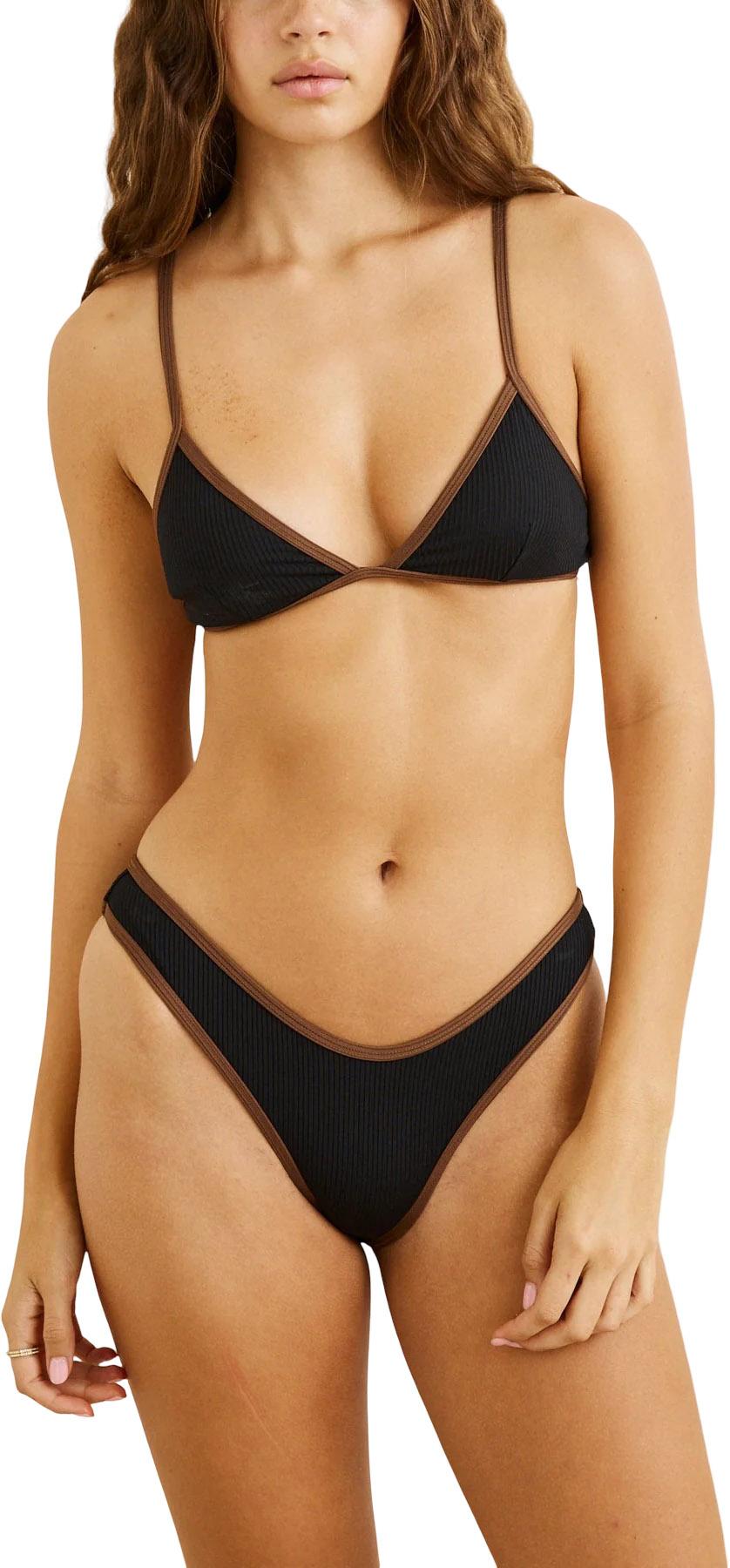Product gallery image number 4 for product Lily Rib Contrast Bralette Bikini Top - Women's