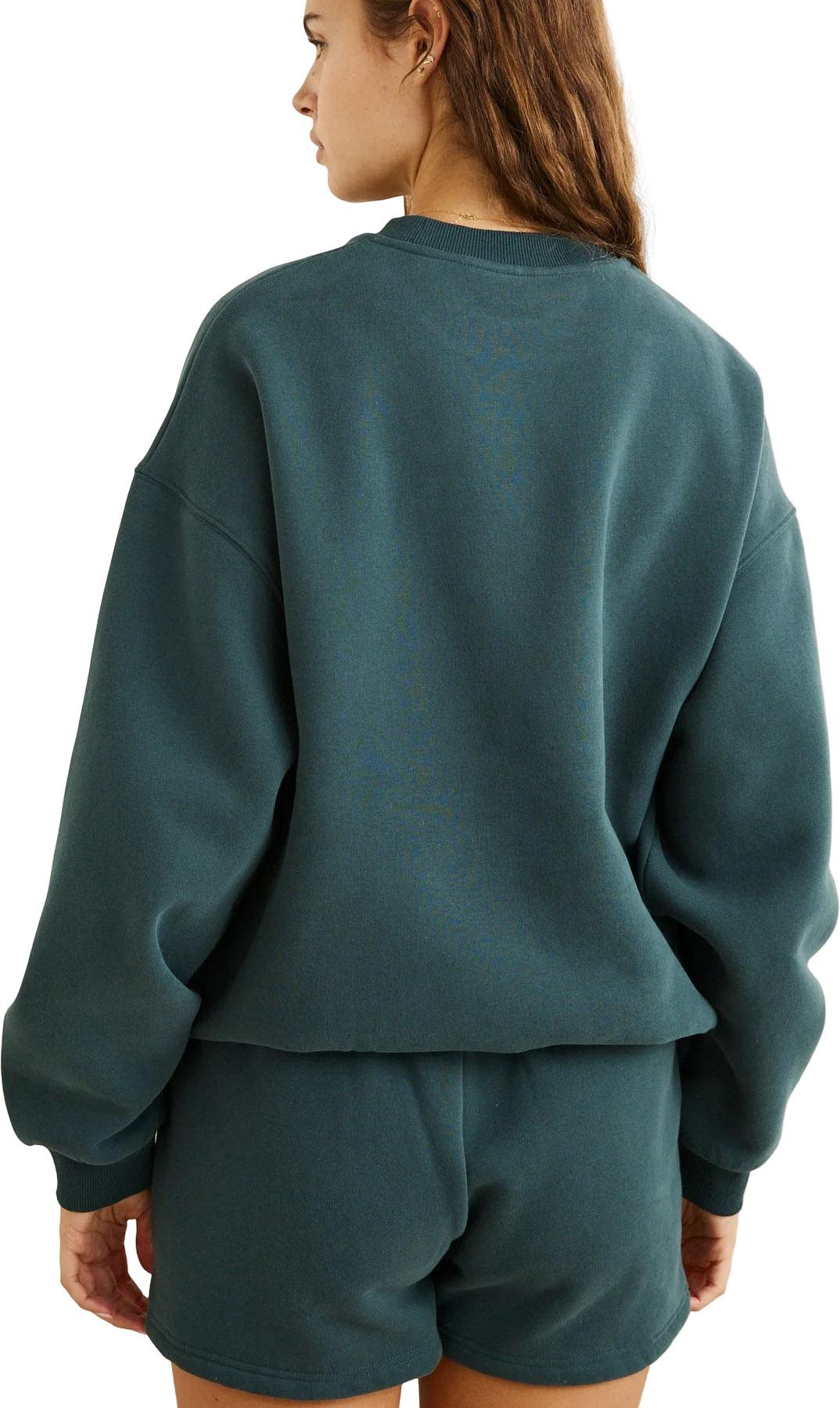 Numéro de l'image de la galerie de produits 3 pour le produit Chandail en molleton à col rond surdimensionné Collegiate - Femme 