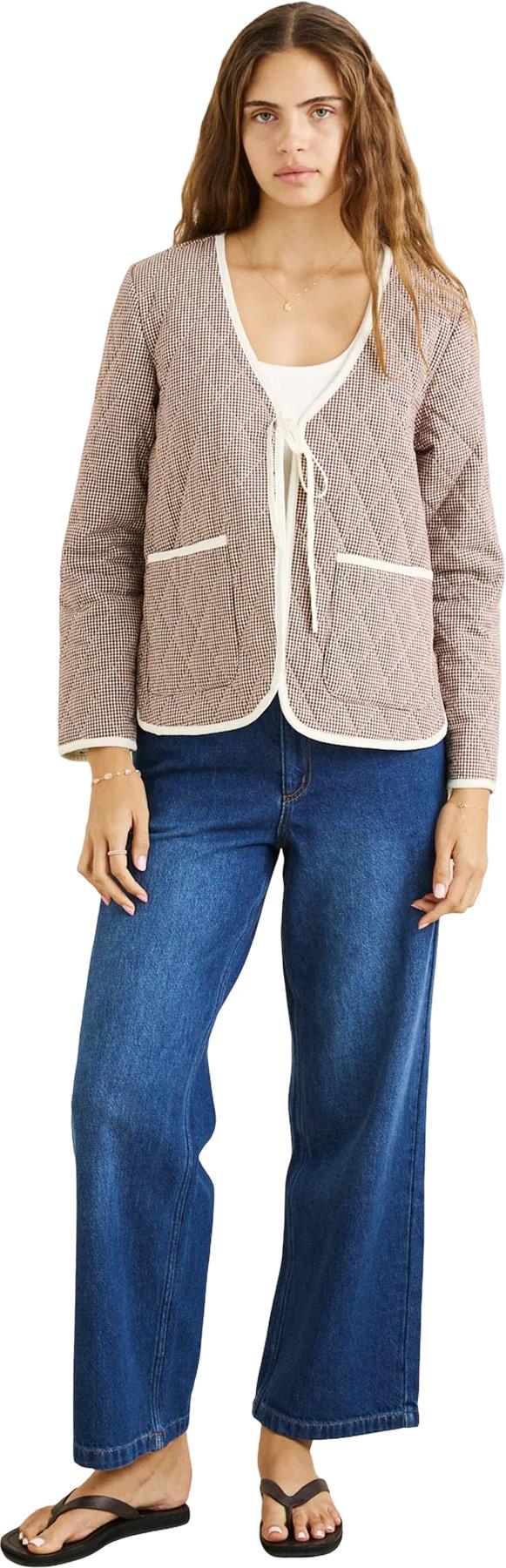Product gallery image number 4 for product London Check Reversible Quilted Jacket - Women's