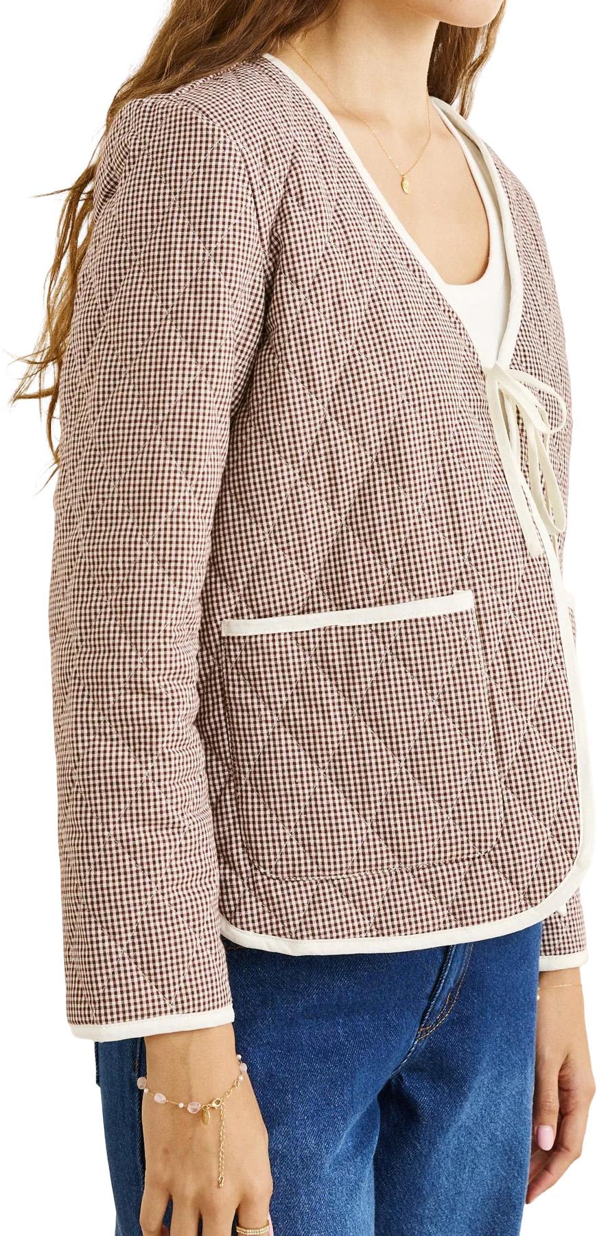 Product gallery image number 7 for product London Check Reversible Quilted Jacket - Women's