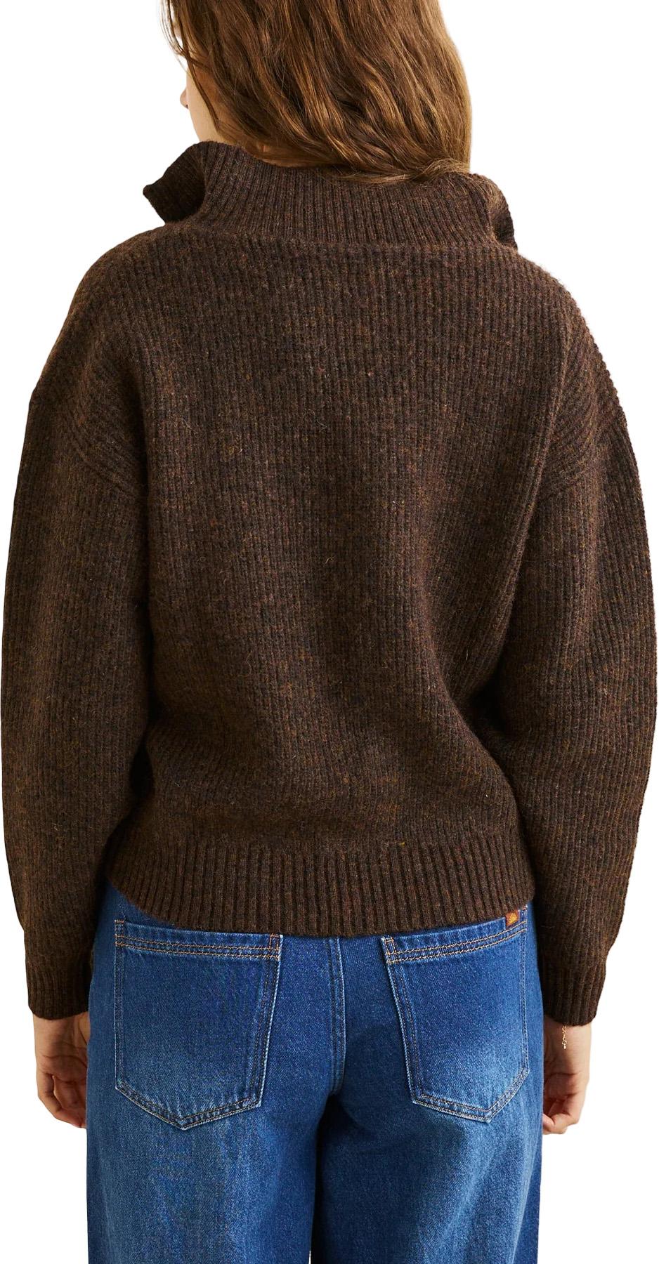 Product gallery image number 2 for product Quincy ¼ Zip Collared Knit Sweater - Women's