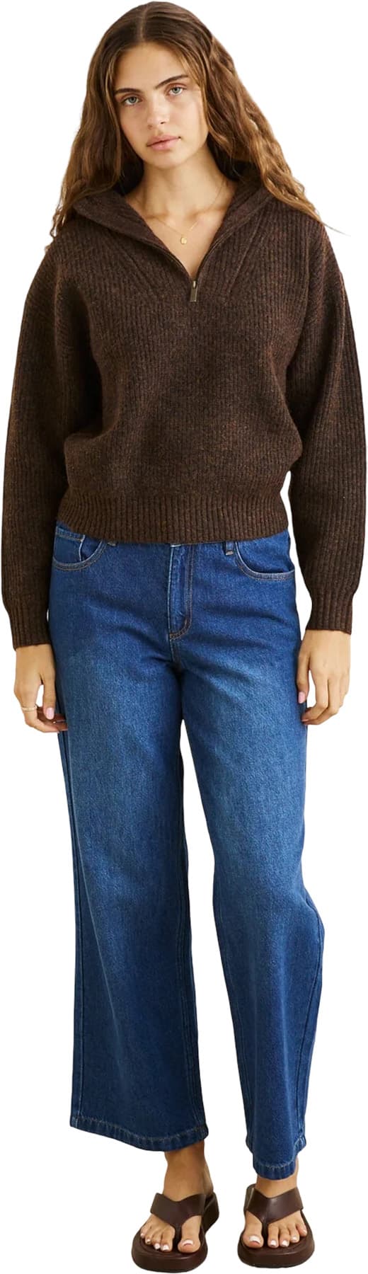 Product image for Quincy ¼ Zip Collared Knit Sweater - Women's