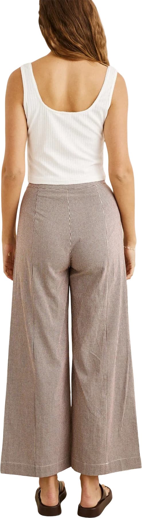 Product gallery image number 4 for product London Check Wide Leg Pant - Women's