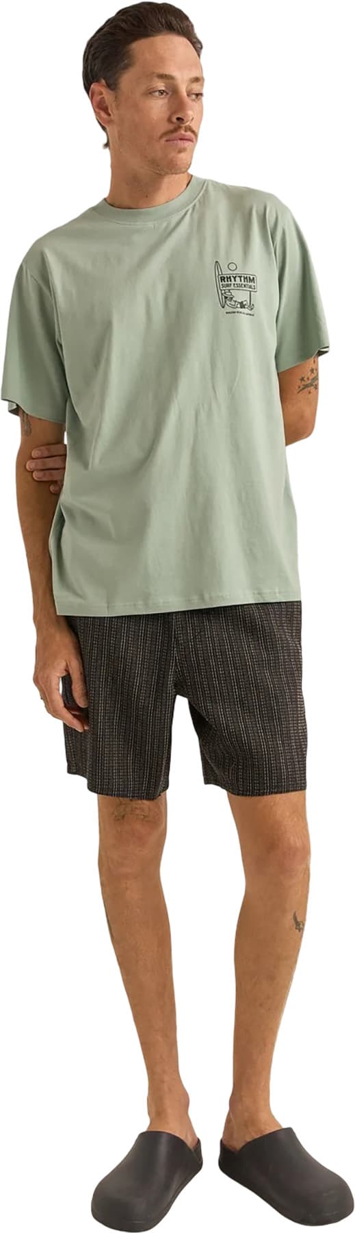 Product gallery image number 3 for product Linen Jacquard Stripe Jam Shorts - Men's