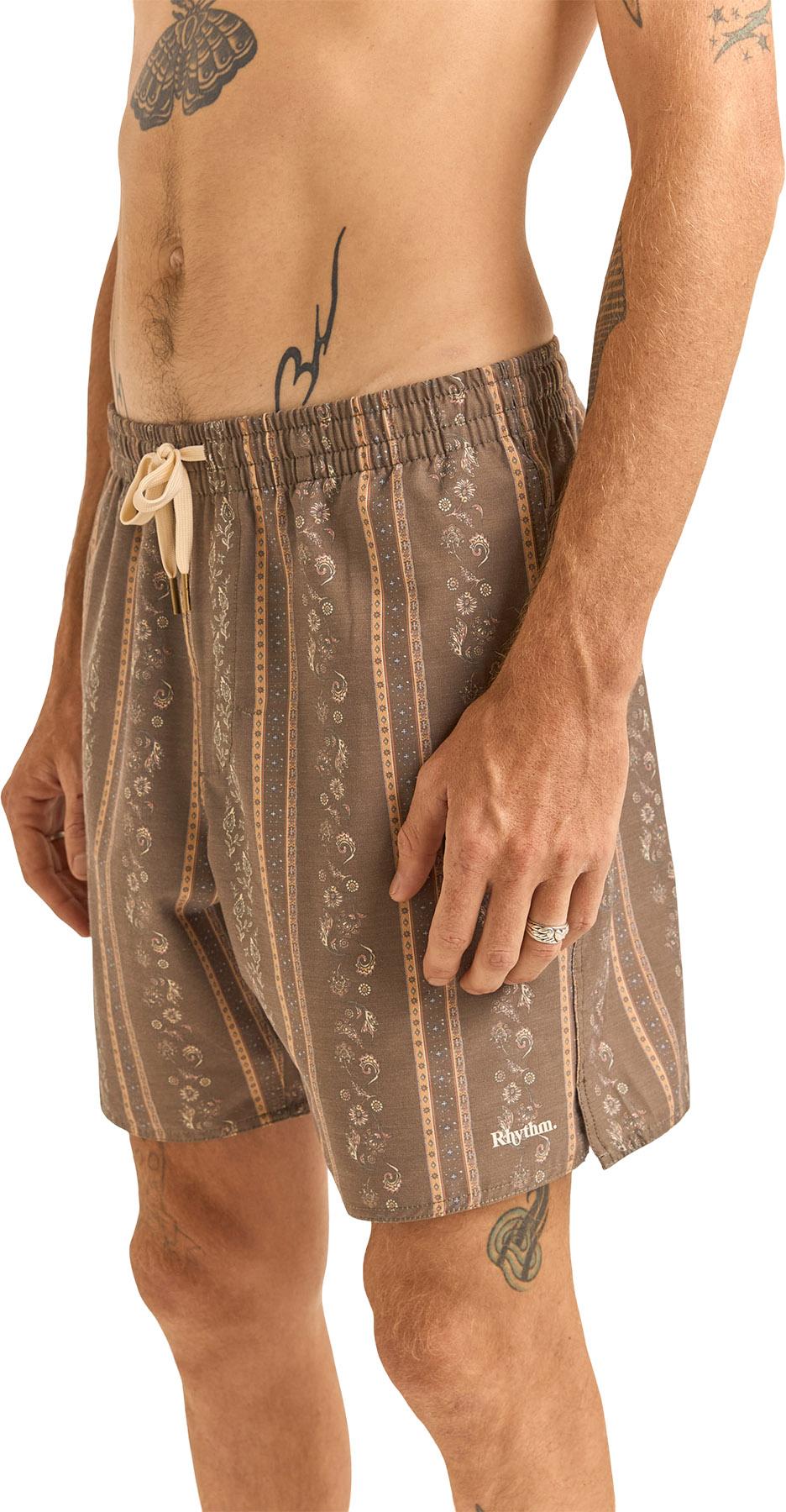 Product gallery image number 3 for product Paisley Stripe Beach Shorts - Men's