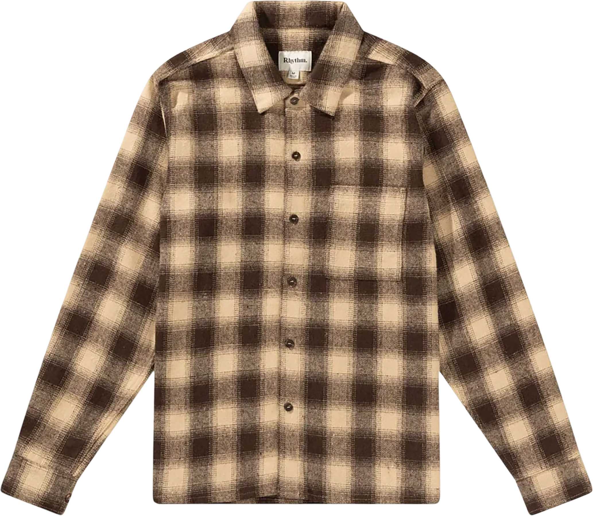 Image de produit pour Chemise en flanelle à carreaux à manches longues - Homme