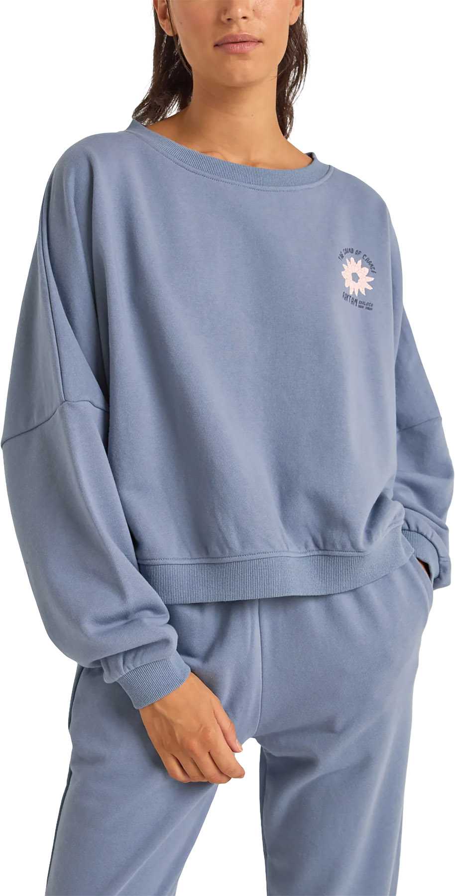 Product image for Washed Out Slouch Fleece Sweatshirt - Women's