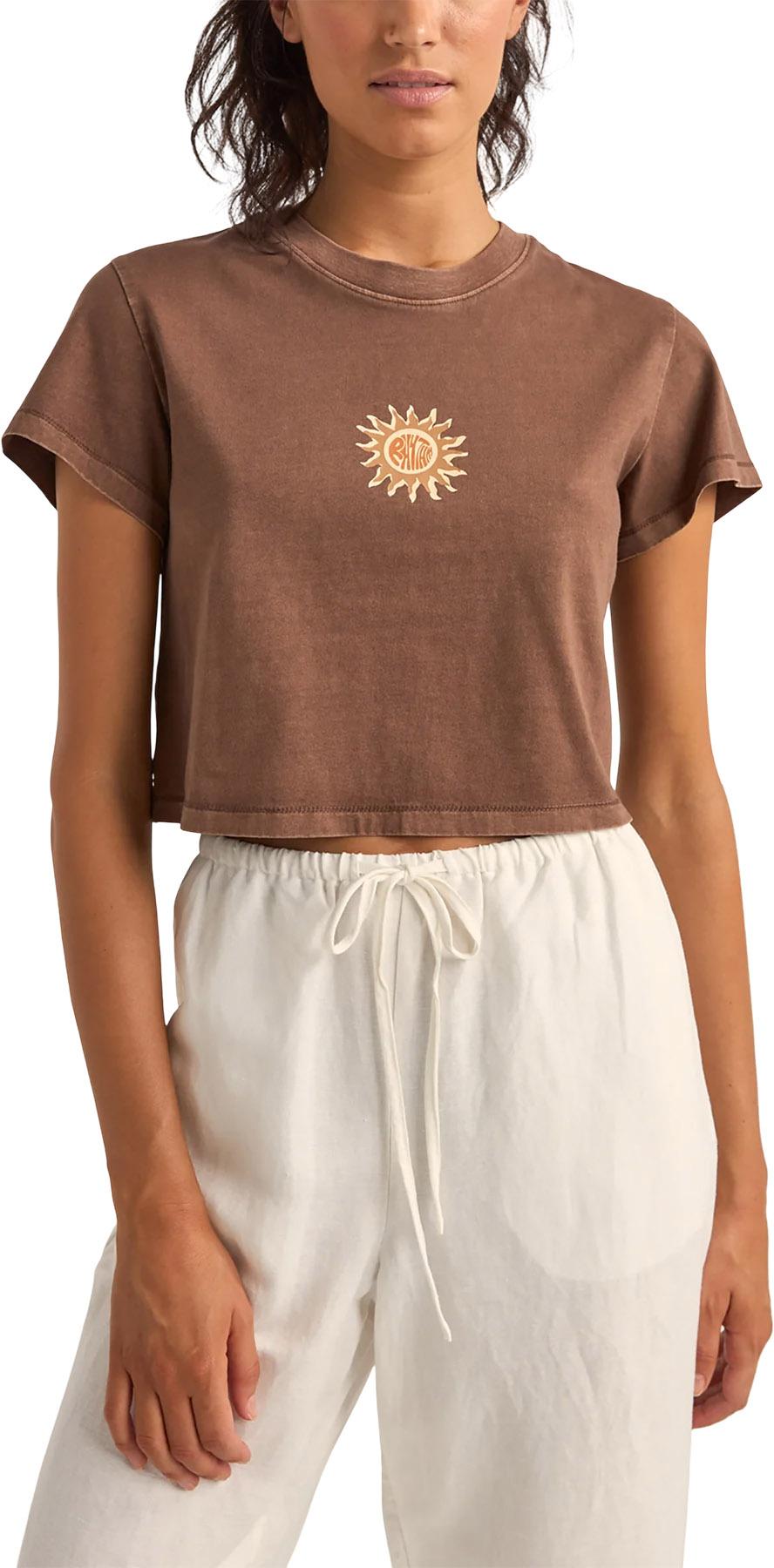 Image de produit pour T-shirt à col rond écourté Sunshine - Femme