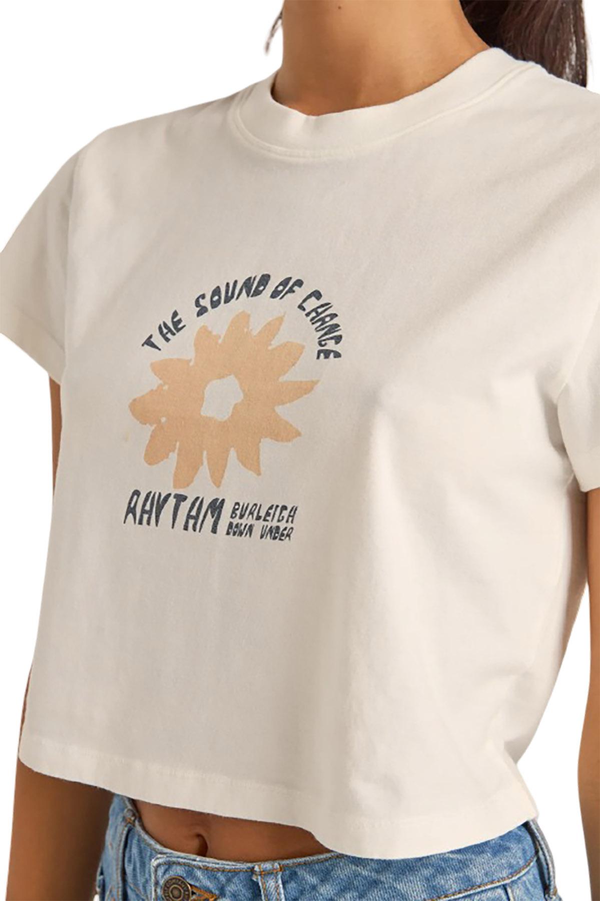 Numéro de l'image de la galerie de produits 2 pour le produit T-shirt à col rond écourté Daisy - Femme