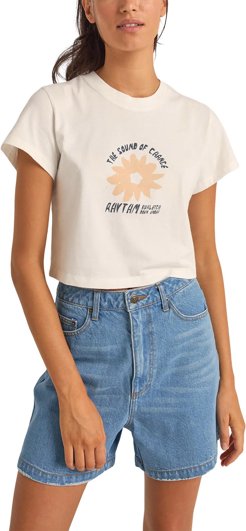 Image de produit pour T-shirt à col rond écourté Daisy - Femme