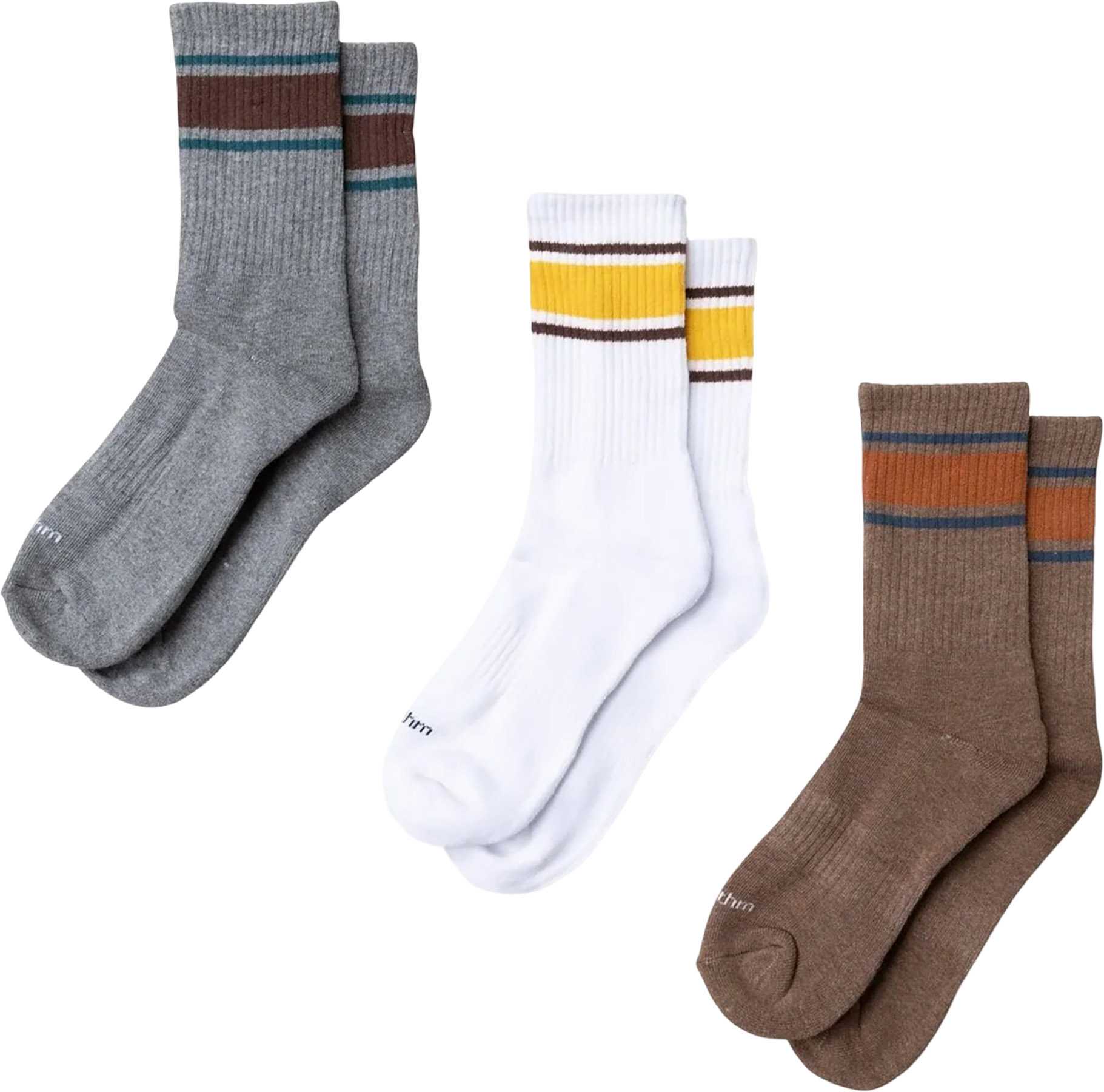 Product image for Stripe 3-Pack Crew Socks - Men's