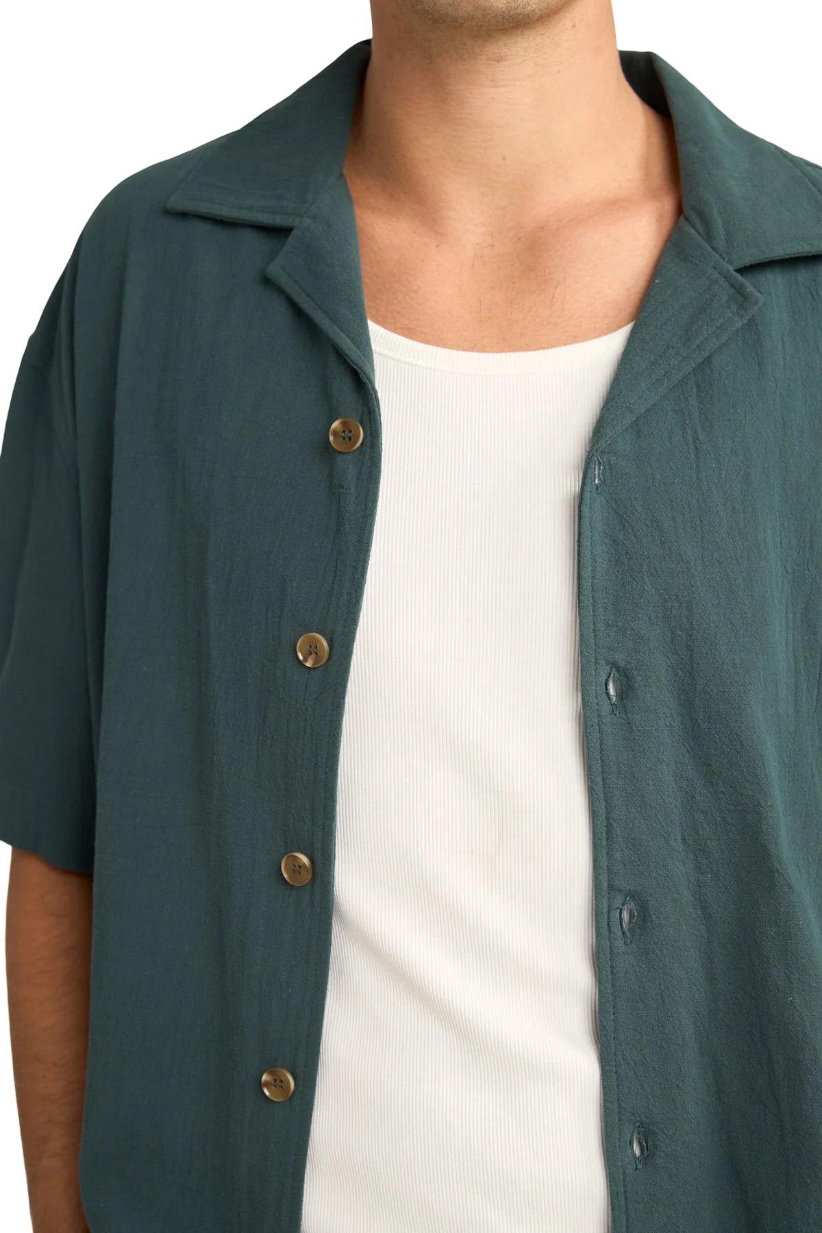 Numéro de l'image de la galerie de produits 3 pour le produit Chemise à manches courtes décontractée avec texture - Homme