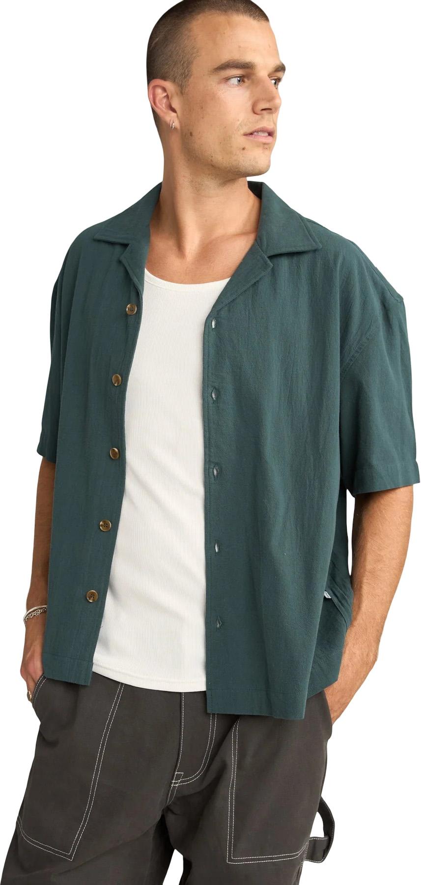 Numéro de l'image de la galerie de produits 4 pour le produit Chemise à manches courtes décontractée avec texture - Homme