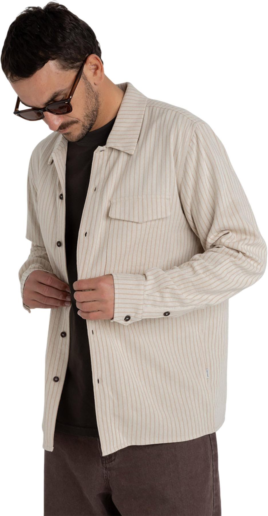 Numéro de l'image de la galerie de produits 3 pour le produit Chemise à manches longues à motif chevron - Homme