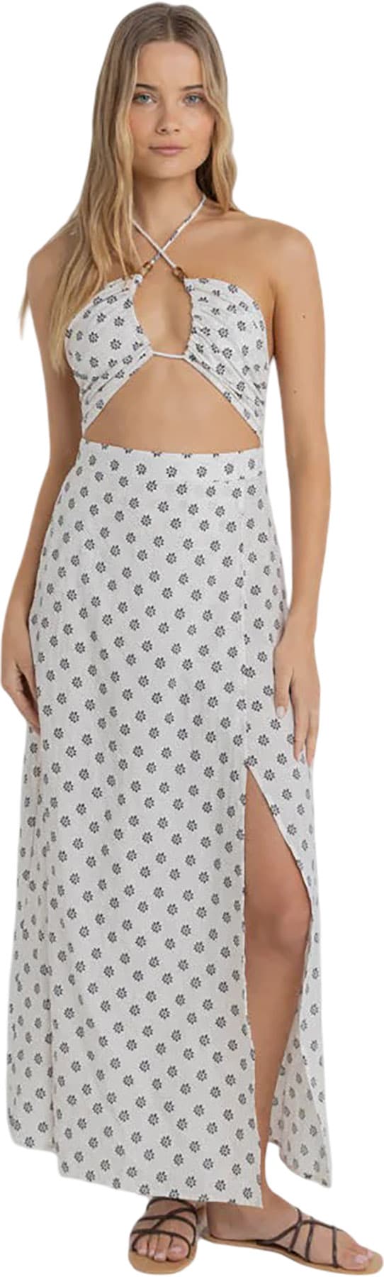 Image de produit pour Robe longue à découpes florales Domino - Femme