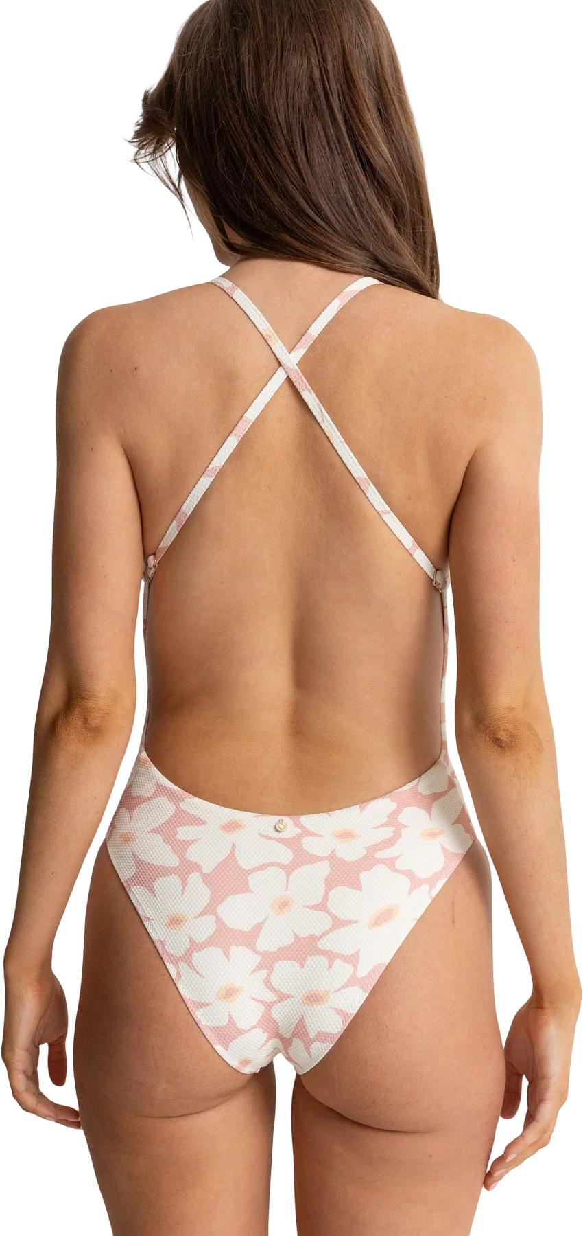 Numéro de l'image de la galerie de produits 3 pour le produit Maillot de bain une pièce à dos croisé fleuri Mimi - Femme