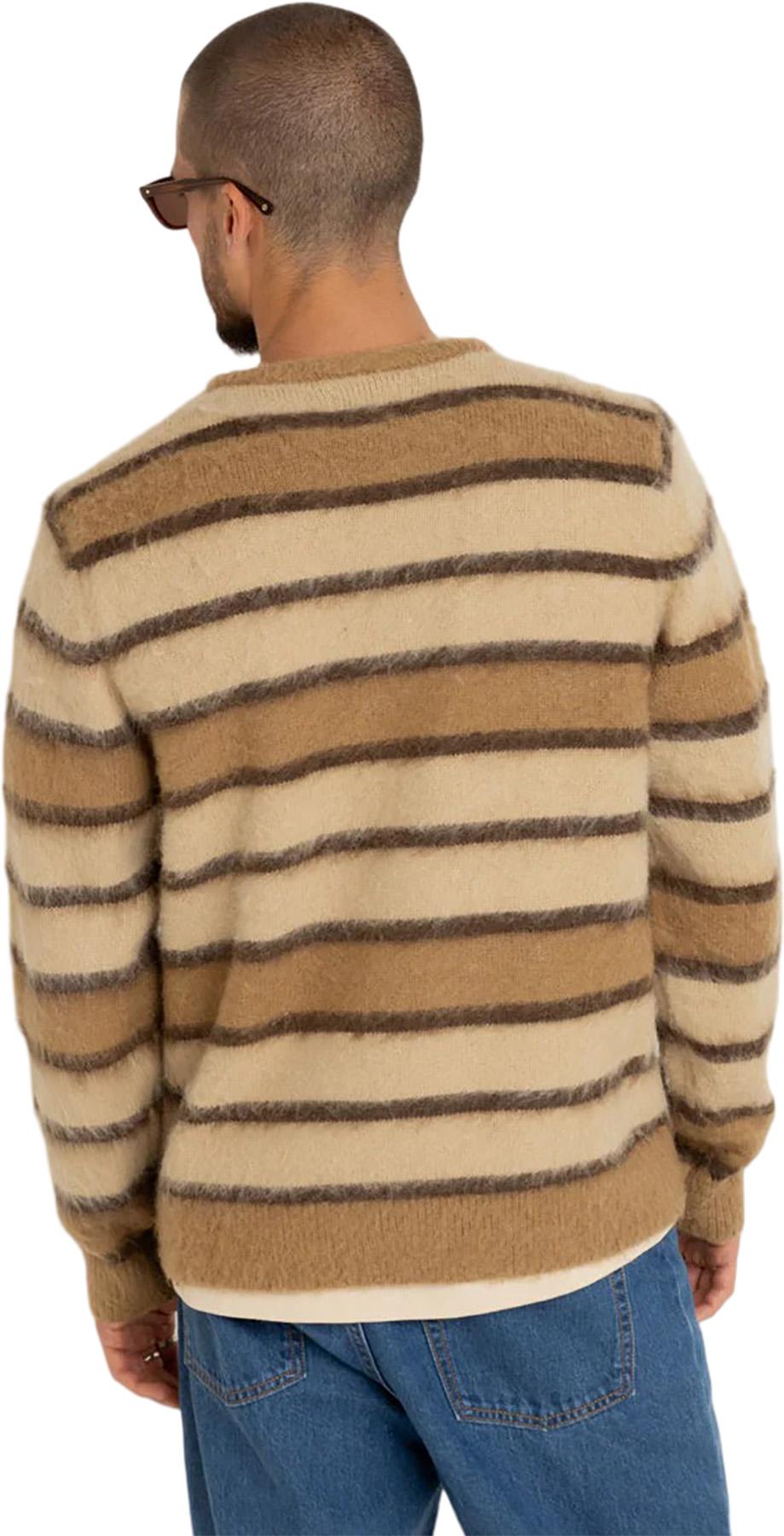 Product gallery image number 2 for product Chandail en tricot rayé en mohair - Homme