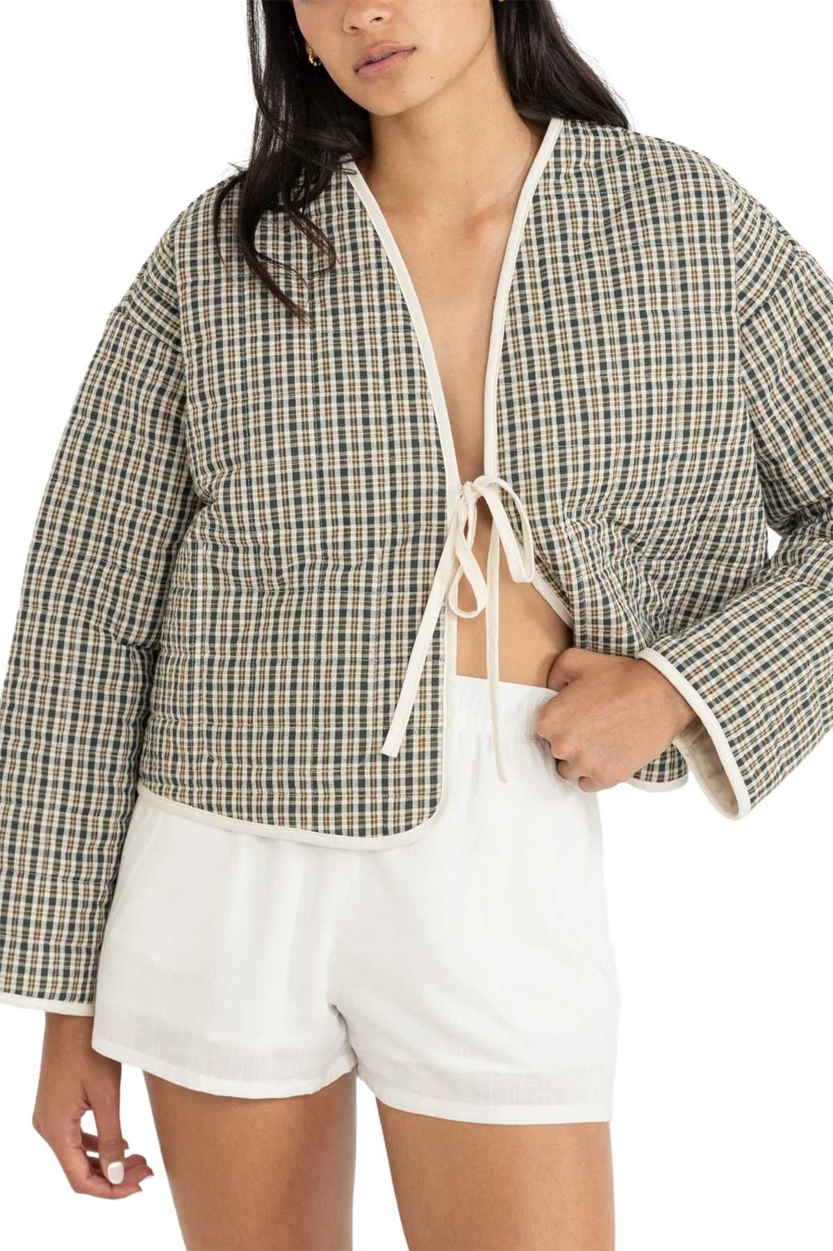 Product image for Antibes Plaid Quilted Jacket - Women's