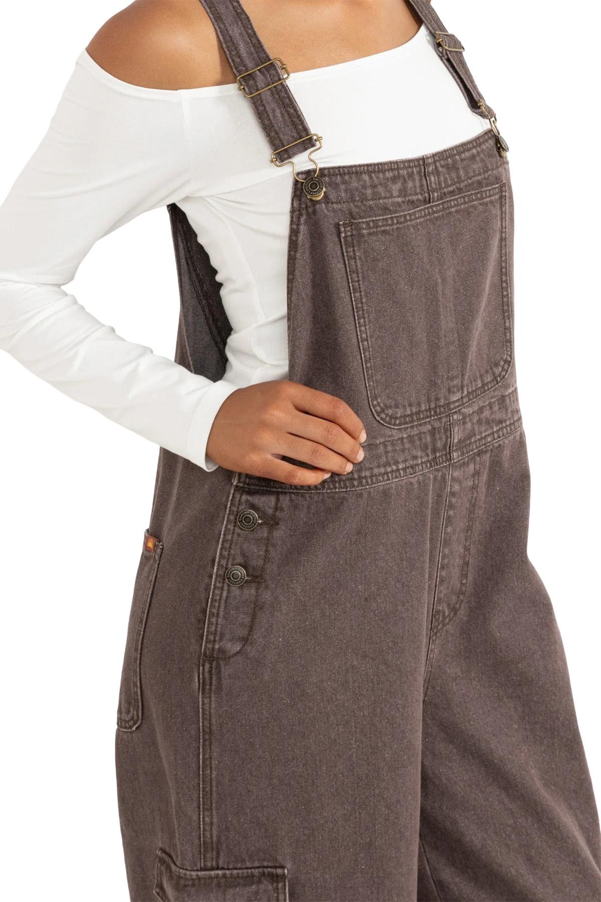 Product gallery image number 3 for product Charlie Wide Leg Cargo Overalls - Women's