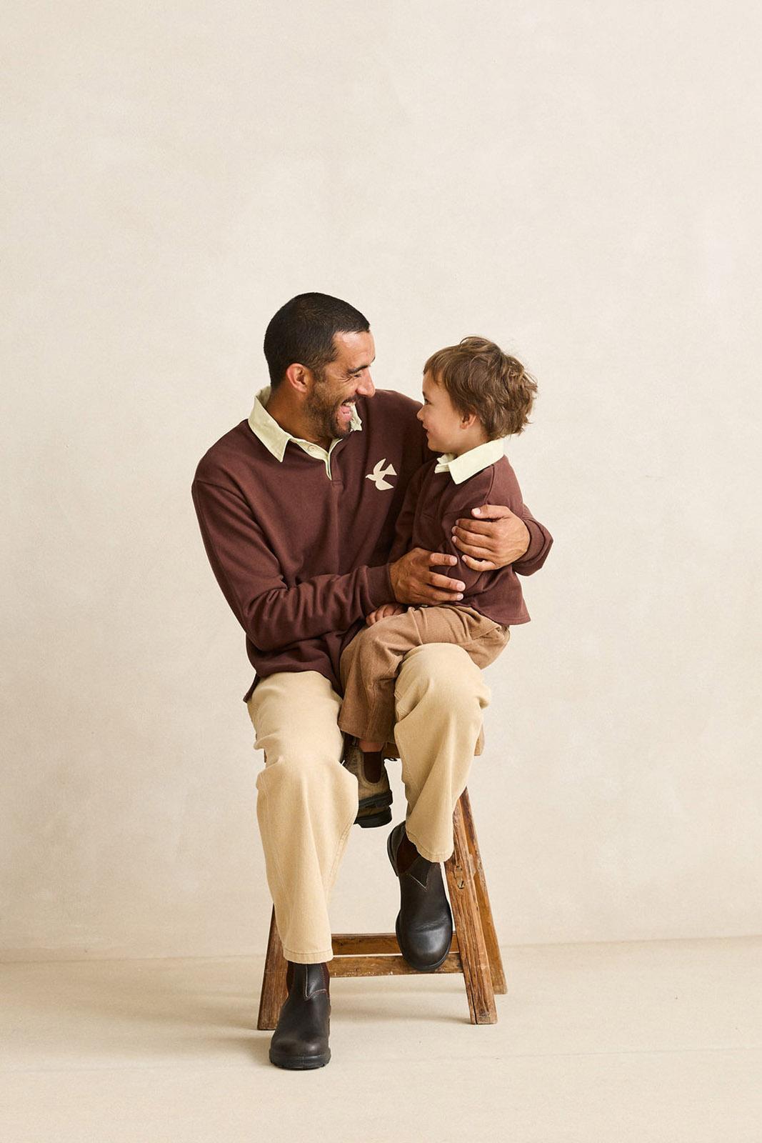 Product gallery image number 7 for product Dreamin Long Sleeve Rugby Polo - Kids