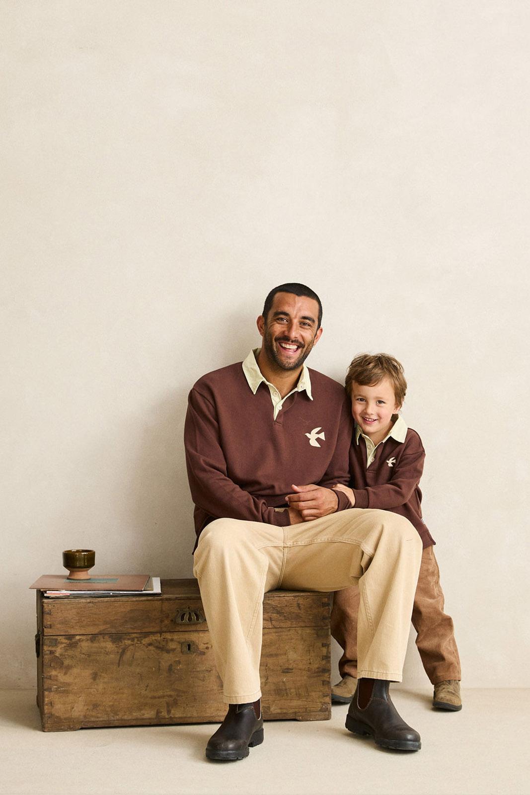 Product gallery image number 4 for product Dreamin Long Sleeve Rugby Polo - Kids