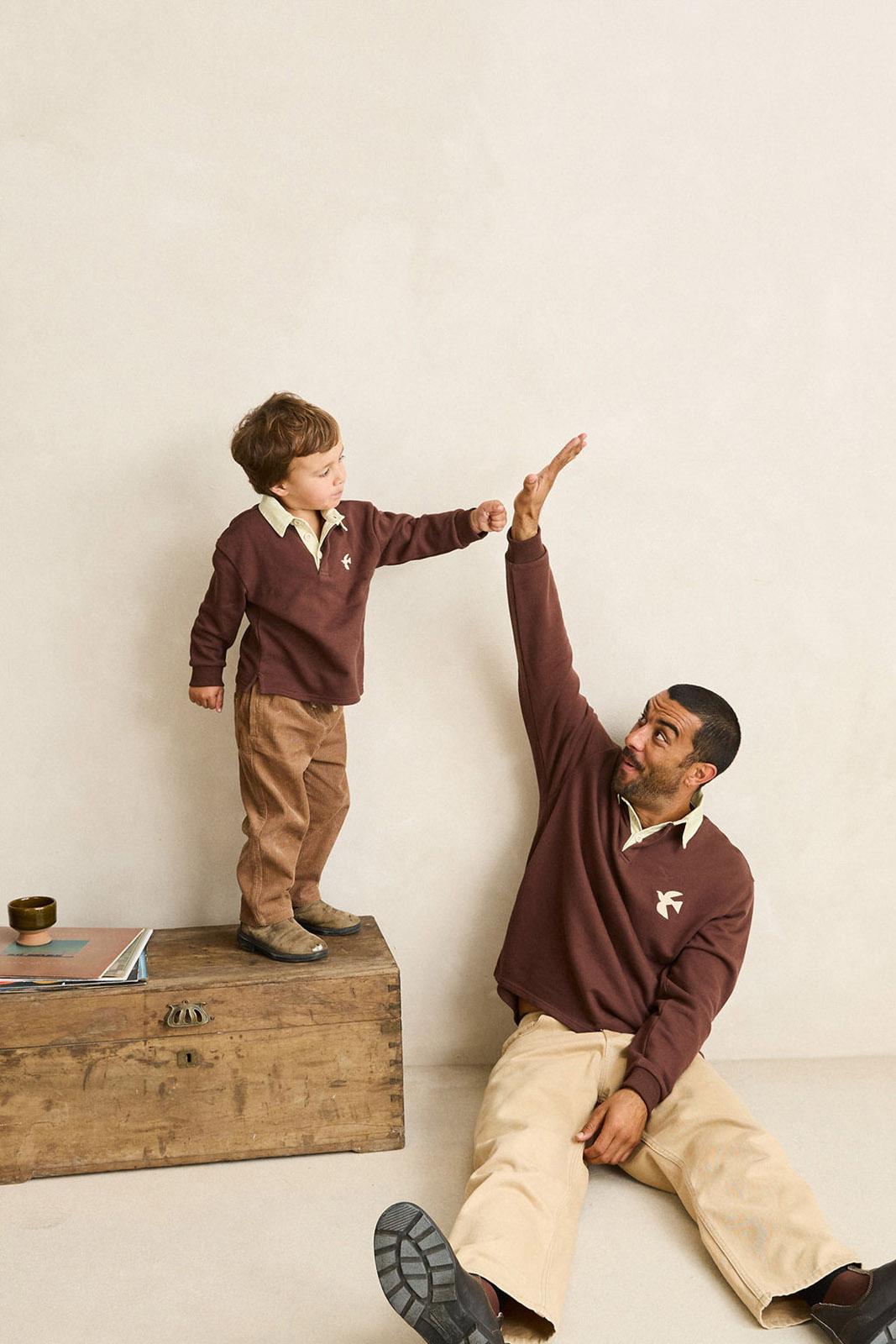 Product gallery image number 2 for product Dreamin Long Sleeve Rugby Polo - Kids