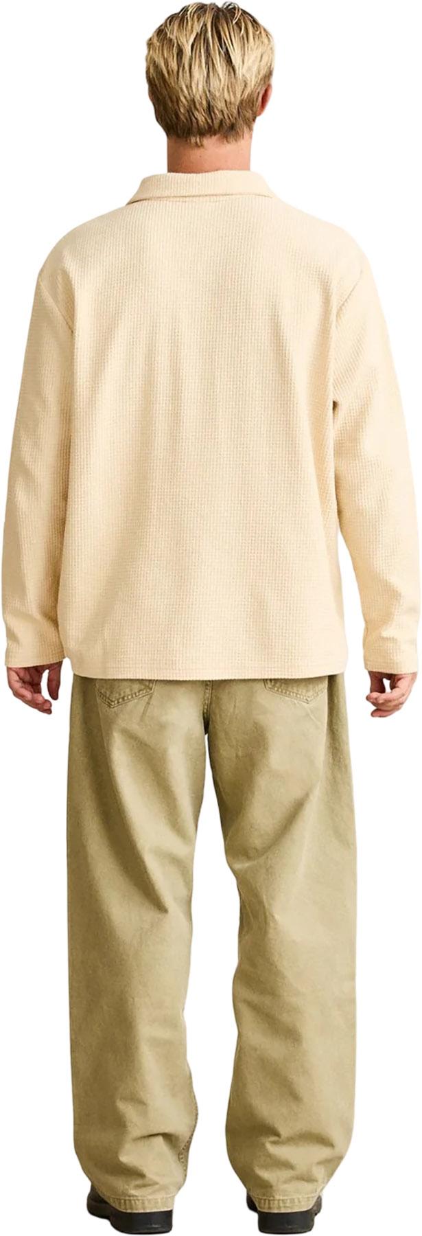 Product gallery image number 2 for product Waffle Knit Long Sleeve Rugby Polo - Men's