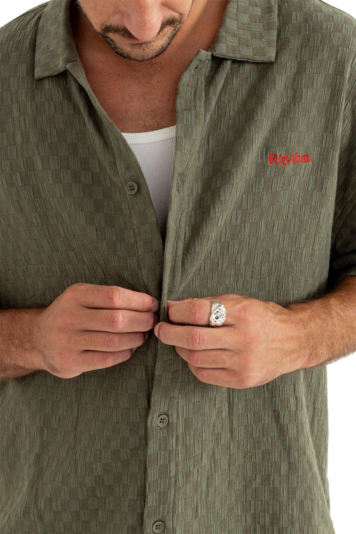 Product gallery image number 3 for product Wash Check Relaxed Short Sleeve Shirt - Men's