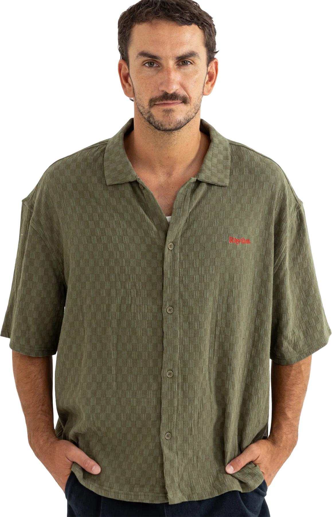 Product gallery image number 4 for product Wash Check Relaxed Short Sleeve Shirt - Men's