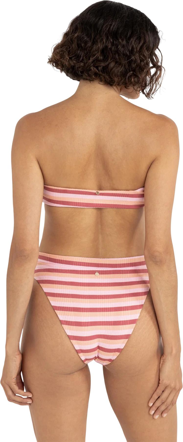 Product gallery image number 3 for product Ibiza Stripe Rib Hi-Waist Swim Bottom - Women's