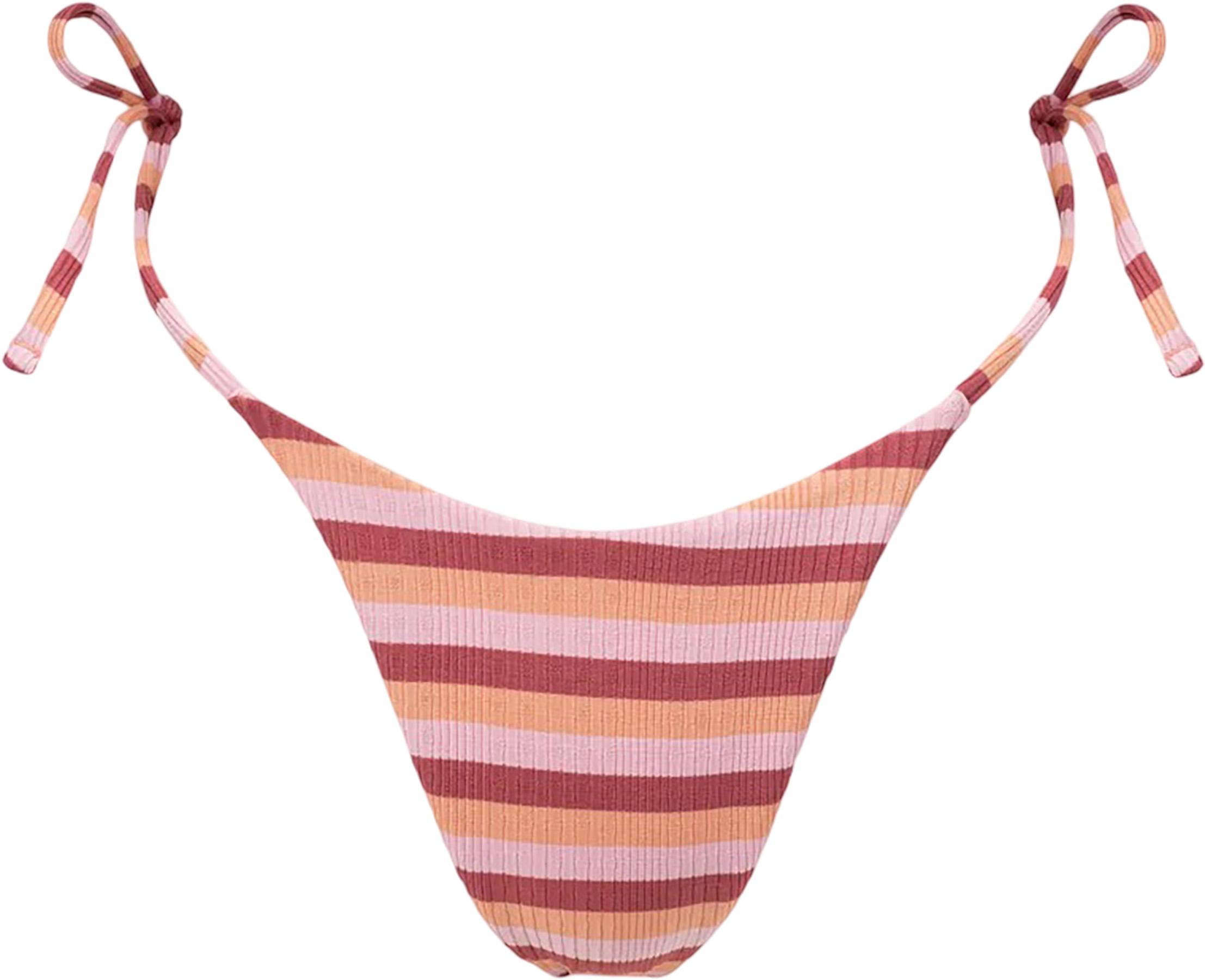 Product image for Ibiza Stripe Rib Tie-Side High-Cut Bikini Bottom - Women's