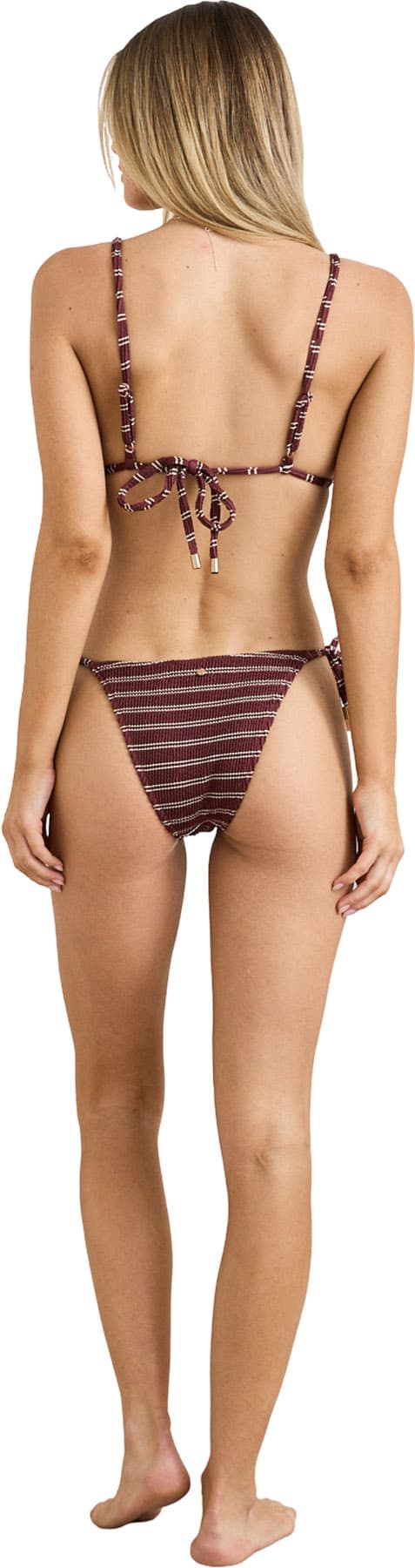 Product gallery image number 2 for product Sol Stripe Tie Side Hi Cut Bikini Bottom - Women's