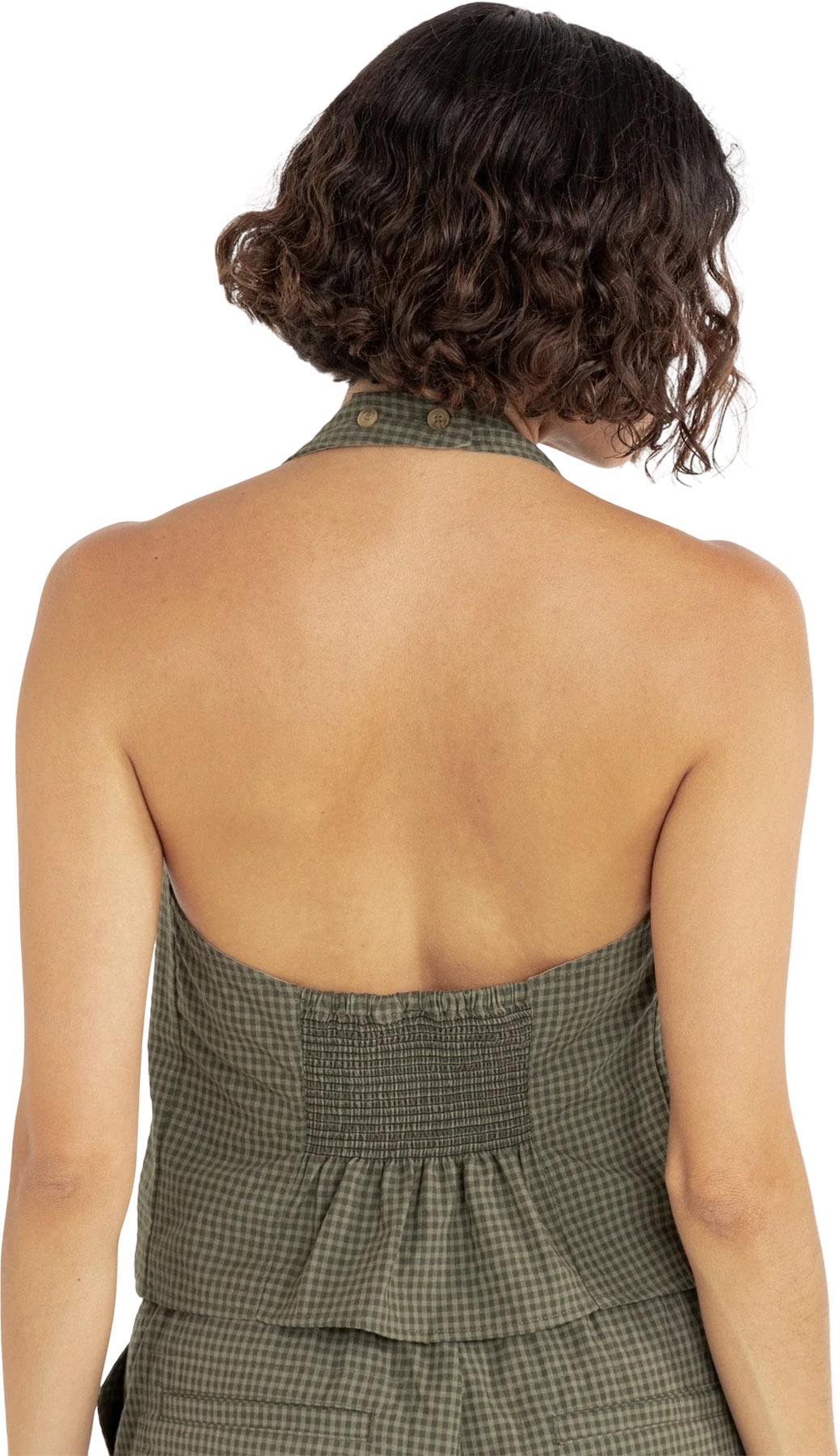 Product gallery image number 3 for product Louise Check Halter Top - Women's