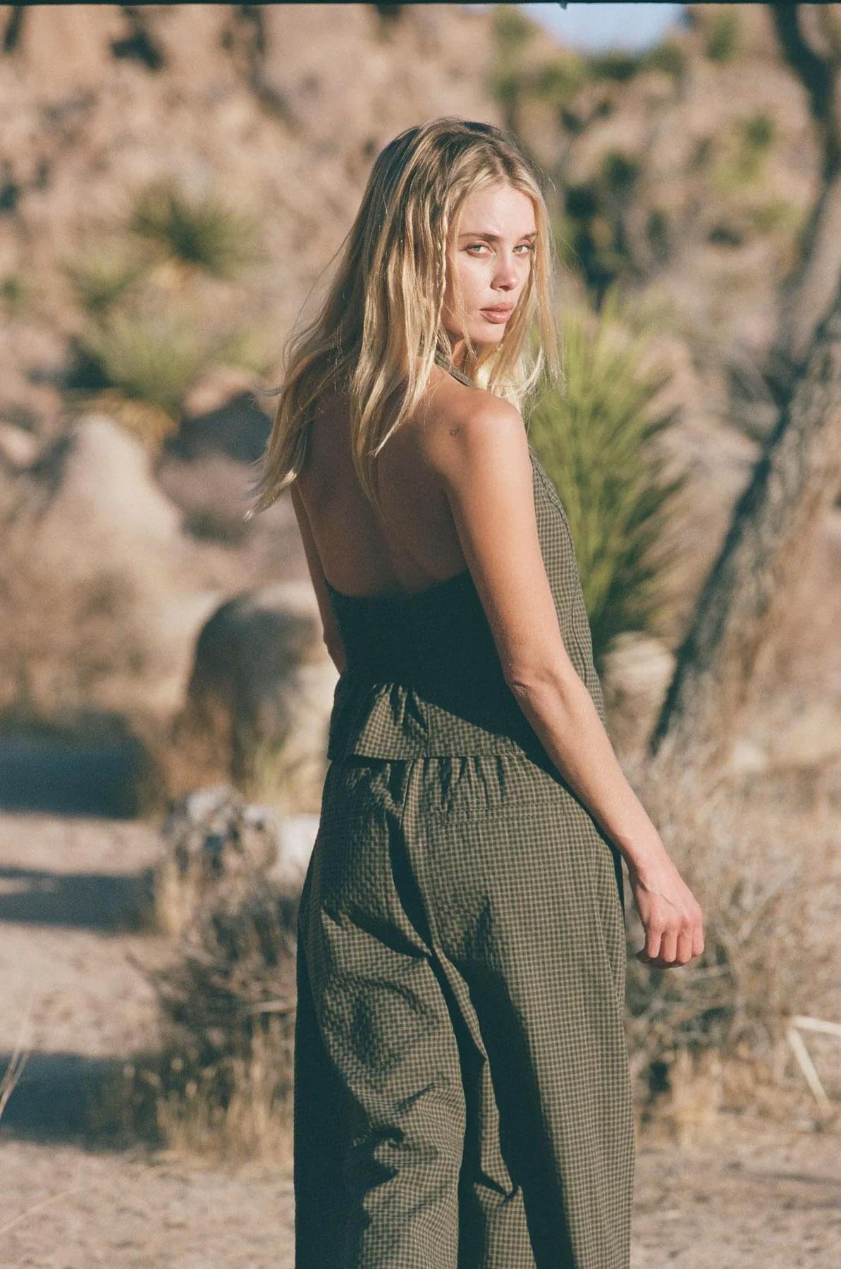 Product gallery image number 5 for product Louise Check Halter Top - Women's