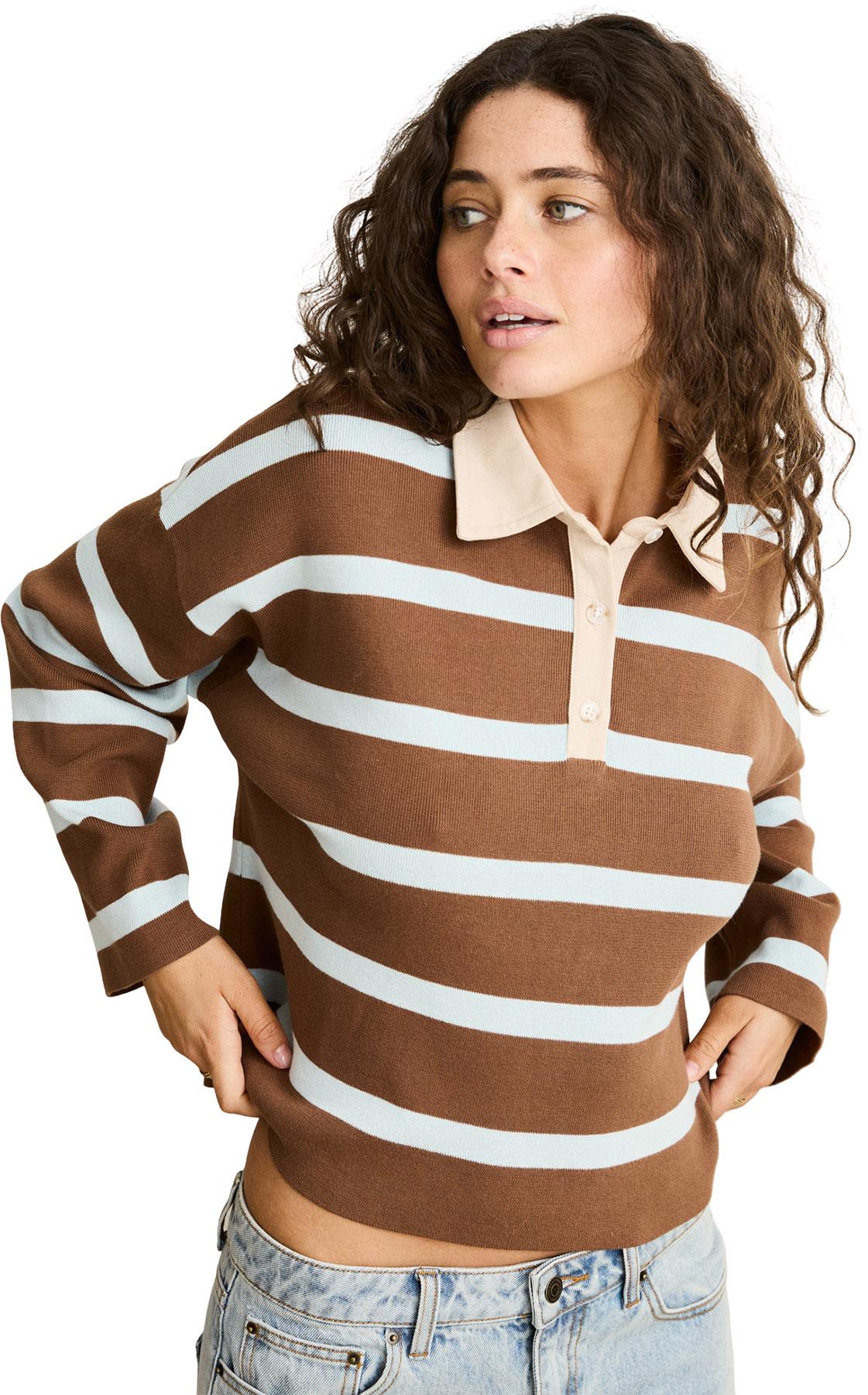 Product gallery image number 4 for product Rugby Polo Knit Sweater - Women's