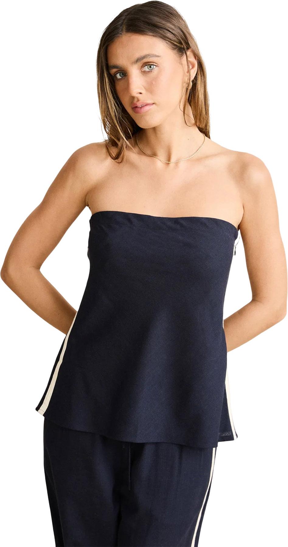 Product gallery image number 2 for product Contrast Linen Strapless Top - Women's